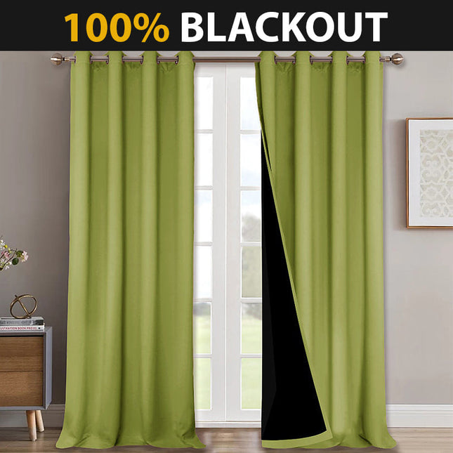 Cortina Acústica Opaca Color Verde