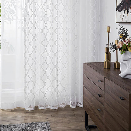 Visillo con estampado geométrico marroquí