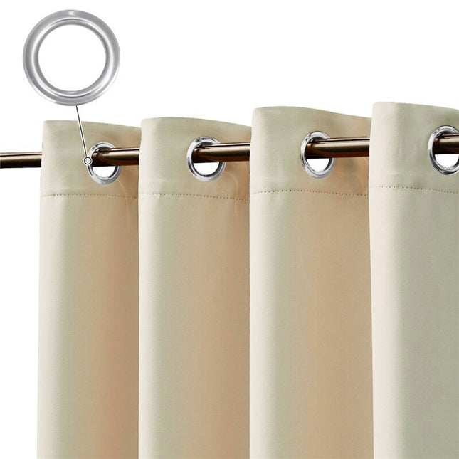 Cortina de exterior resistente color beige