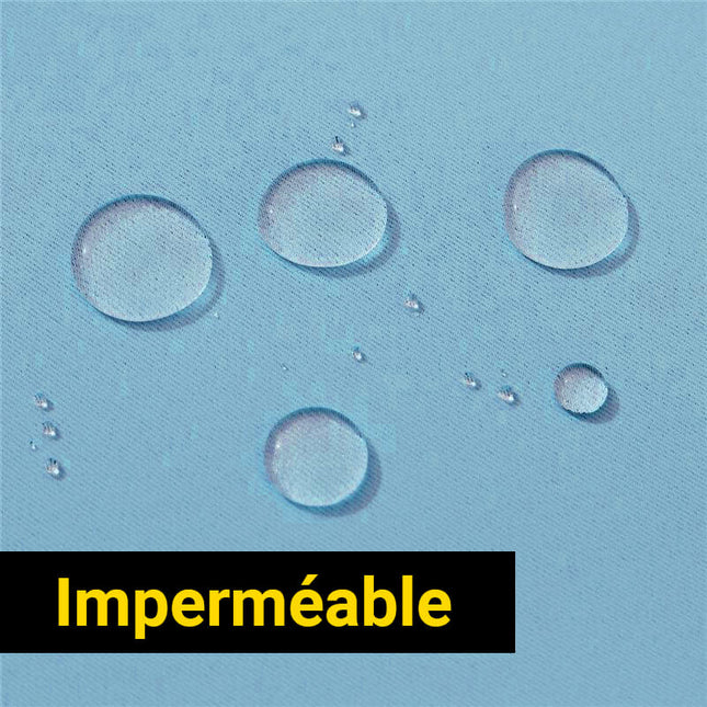 Cortina de exterior azul cielo impermeable