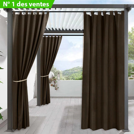 Cortina de Exterior con Trabillas Ocultas