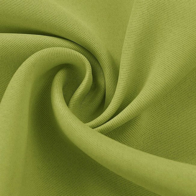 Cortina blackout lisa color verde manzana