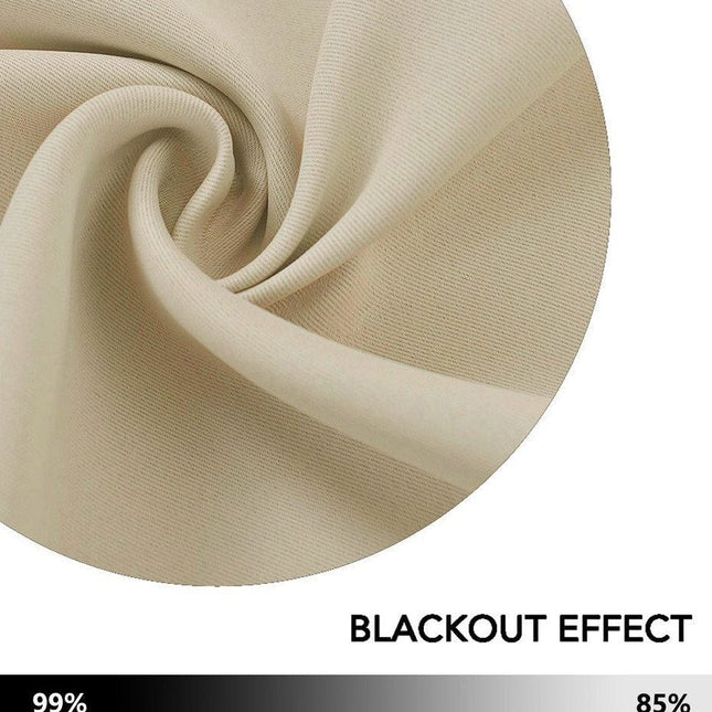 Cortina Opaca Térmica Lisa Color Beige