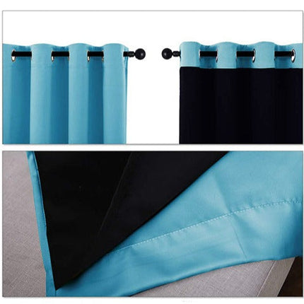 Cortina térmica opaca azul cielo