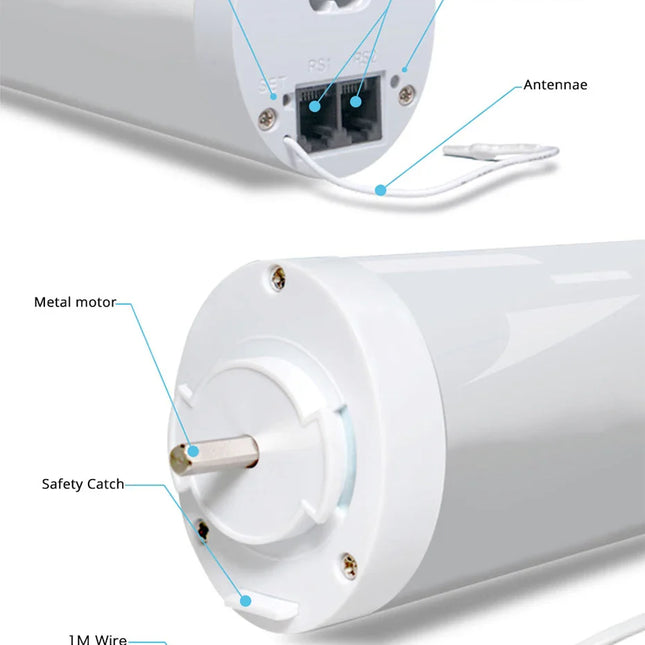 Riel para cortina eléctrico inteligente