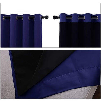 Cortina térmica opaca azul violeta