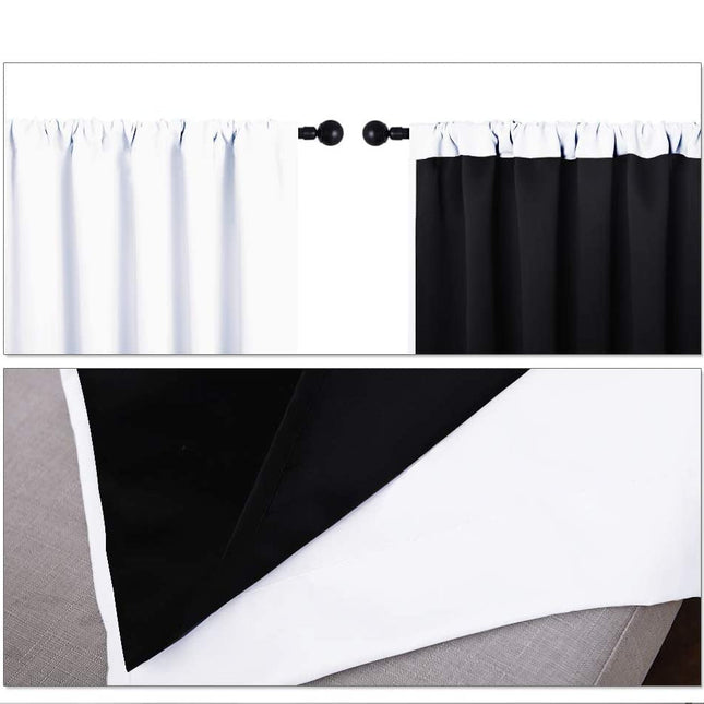 Cortina opaca blanca para aislamiento térmico