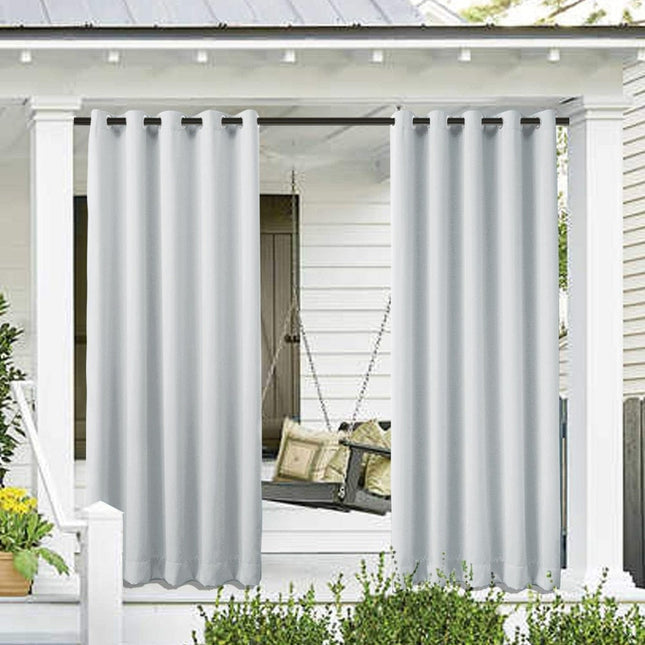 Cortina Exterior Blanca para Jardín