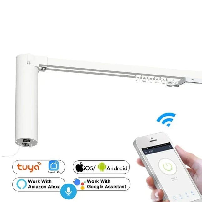 Riel para cortina eléctrico inteligente