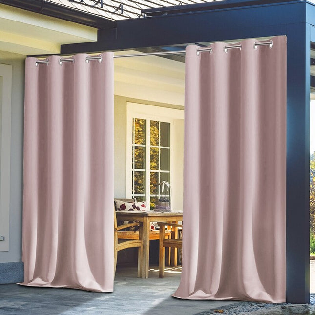 Cortina para balcón con ollaos