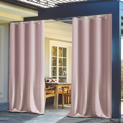 Cortina para porche exterior con ojales