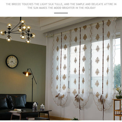 Visillo Plegable Bordado para Salón