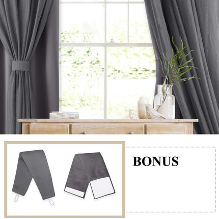 Cortina opaca doble con visillo integrado