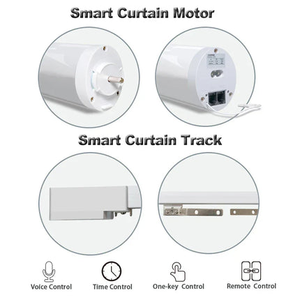 Riel para cortina eléctrico inteligente