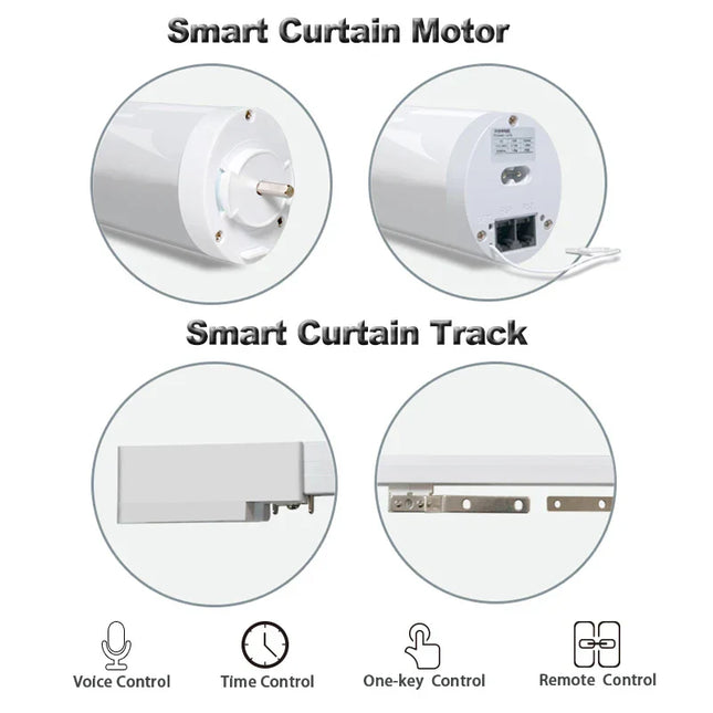 Riel para cortina eléctrico inteligente