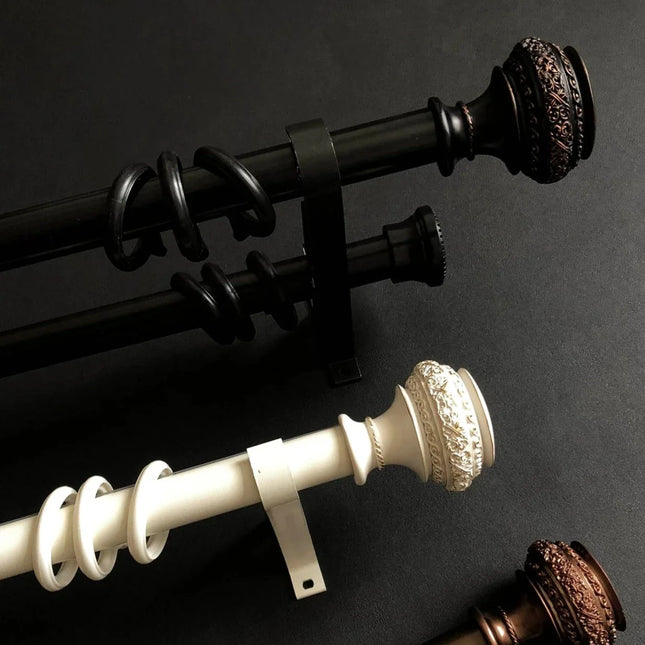 Barra de cortina de metal vintage