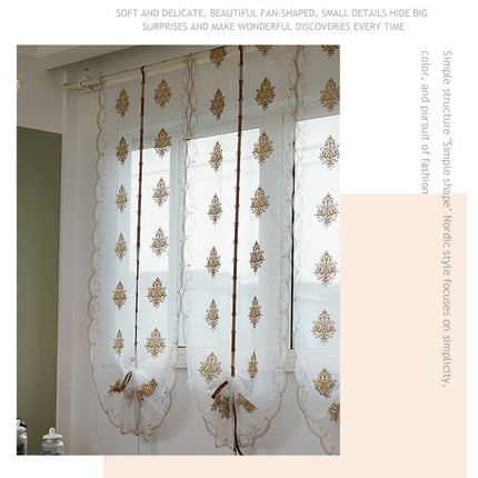 Visillo Plegable Bordado para Salón