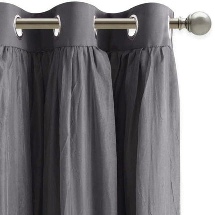 Cortina opaca doble con visillo integrado