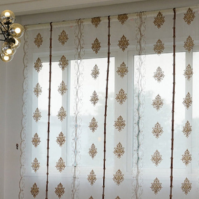 Visillo Plegable Bordado para Salón