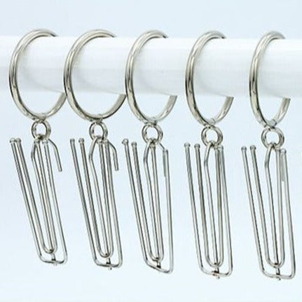 Anillas metálicas para barra de cortina