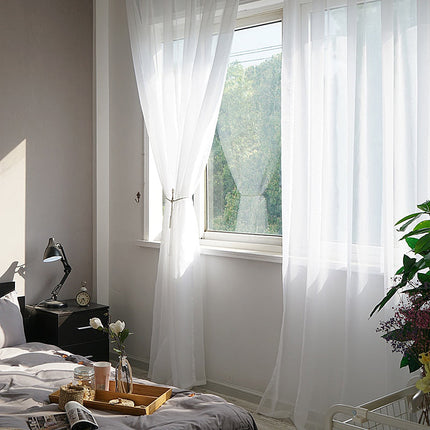 Visillo translúcido liso para salón