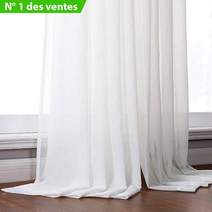 Visillo translúcido liso para salón