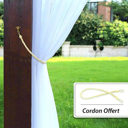 Visillo de exterior para terraza y jardín