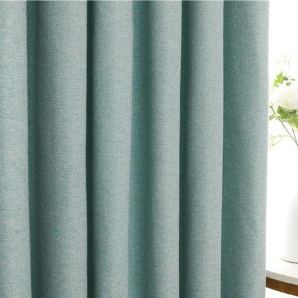 Cortina Semi-Opaca Salón color Turquesa