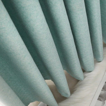Cortina Semi-Opaca Salón color Turquesa