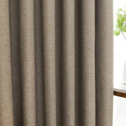 Cortina de salón moderna beige oscuro