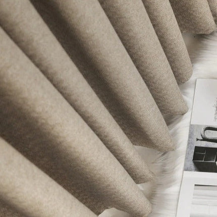 Cortina de salón moderna beige oscuro