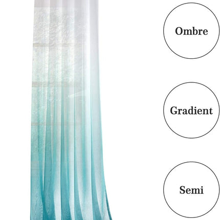 Visillo de exterior degradado con ojales