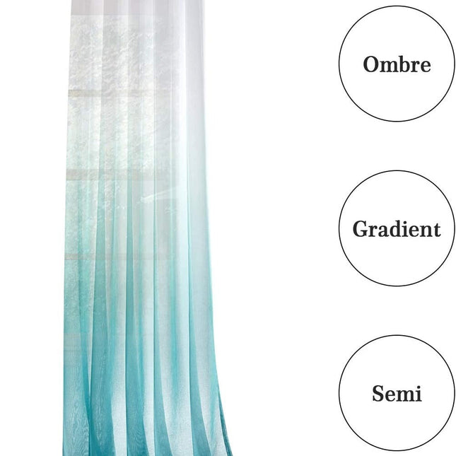 Visillo de exterior degradado con ojales