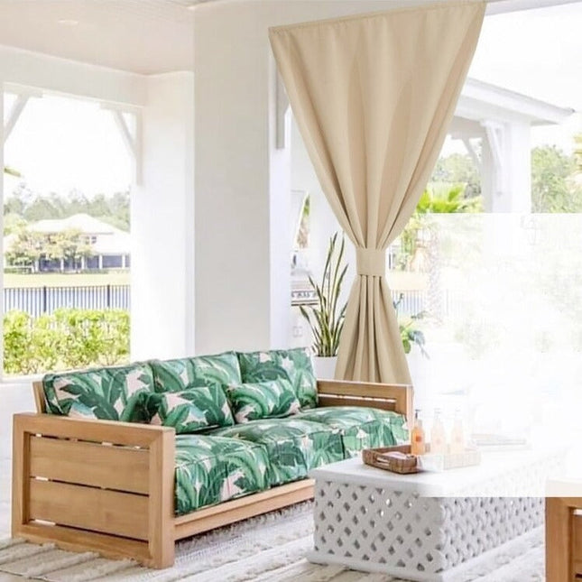 Cortina cortavientos para terraza exterior