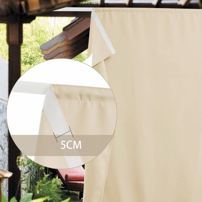 Cortina cortavientos para terraza exterior