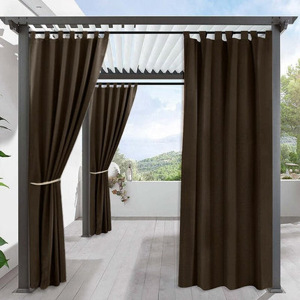 Cortina exterior opaca para patio terraza