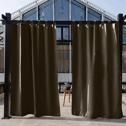 Cortina exterior opaca para patio terraza