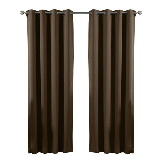 Cortina Exterior Impermeable Color Marrón