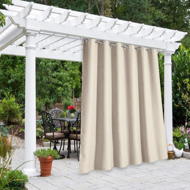 Cortina para pérgola con protección solar