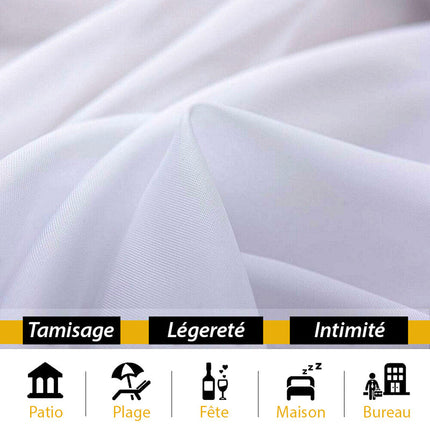 Visillo de exterior para terraza y jardín