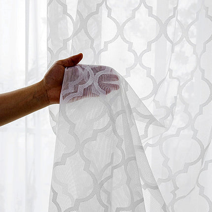 Visillo con estampado geométrico marroquí