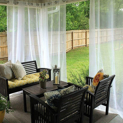 Visillo de exterior para terraza y jardín