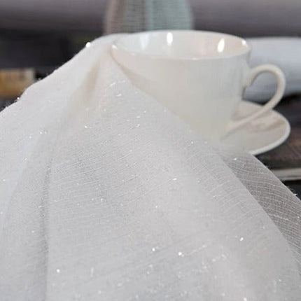 Visillo brillante con hilos de lúrex