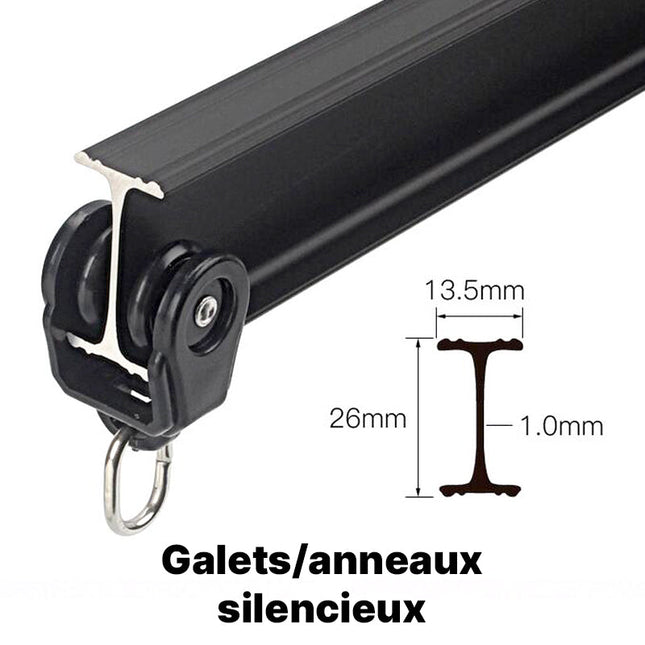 Riel Deslizante para Cortina de Techo