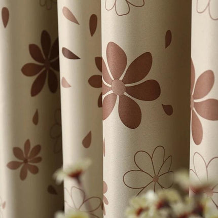 Cortina Opaca Infantil con Flores Modernas