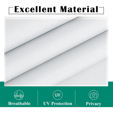 Cortina para pérgola exterior con trabillas