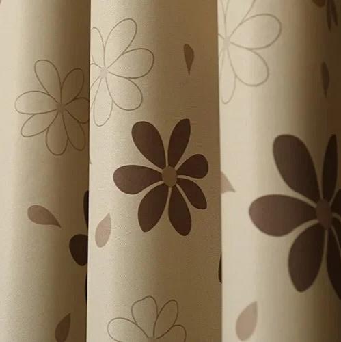 Cortina Opaca Infantil con Flores Modernas