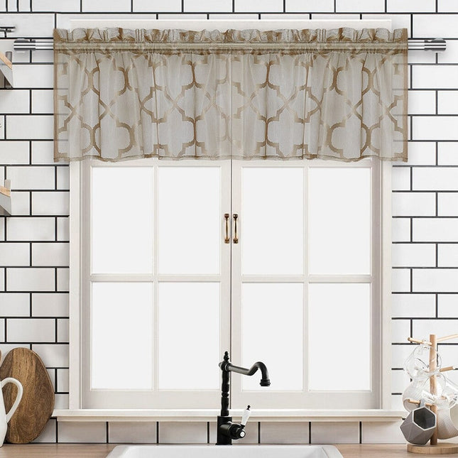 Visillo de cocina corto tipo galería