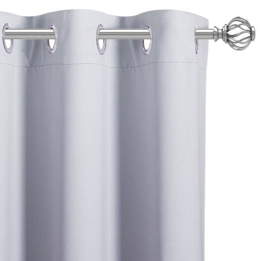 Cortina de exterior gris impermeable estampada