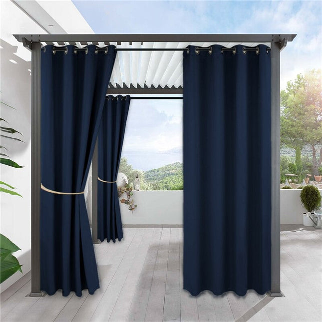 Cortina de exterior tejido resistente opaco